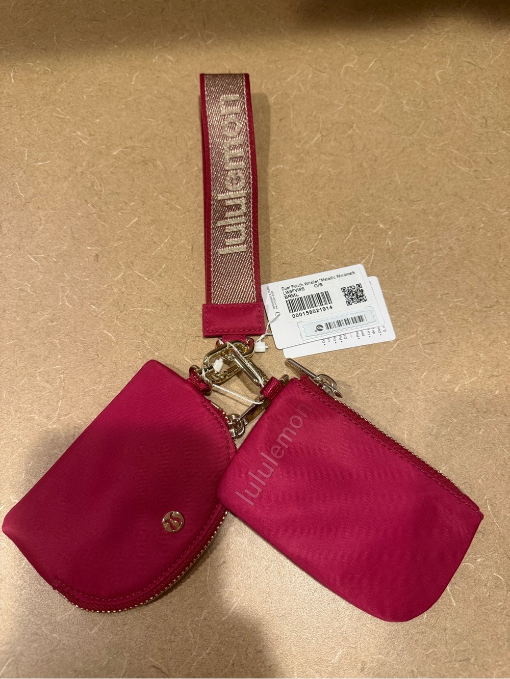 Lululemon dual pouch wristlet